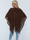 Poncho Abierto con Flecos Brillantes