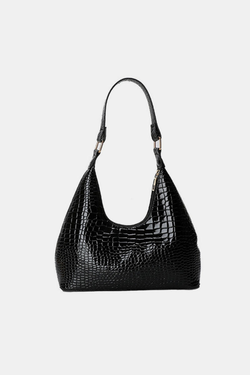 PU Leather Stone Texture Shoulder Bag