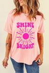 Camiseta de manga corta con cuello redondo SHINE BRIGHT