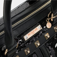 Nicole Lee USA Sequin Patch Boston Bag