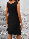 Ivy Lane Asymmetrical Neck Sleeveless Mini Dress