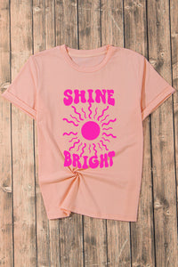 Camiseta de manga corta con cuello redondo SHINE BRIGHT