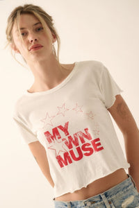 Camiseta corta con gráfico y lavado vintage My Own Muse