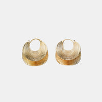 Pendientes Espirales Baño de Oro de 18K