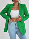 Blazer de manga larga con cuello chal