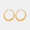 18K Gold-Plated Hoop Earrings