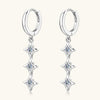 Moissanite 925 Sterling Silver Geometric Shape Earrings