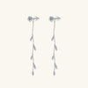 1.38 Carat Moissanite 925 Sterling Silver Leaf Earrings