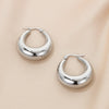 Stainless Steel Hinged Hoop Earrings