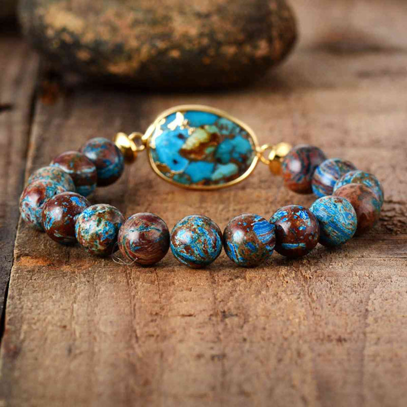 Pulsera de cuentas de piedra natural