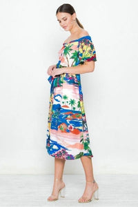 A Printed Woven Dress