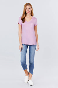 V-neck Rayon Jersey Top