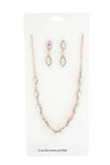 Elegant Marquise Rhinestone Loop Necklace