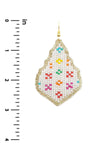 Seed Bead Pattern Dangle Earring