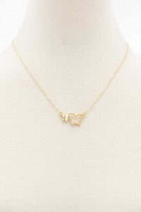 Double Butterfly Necklace