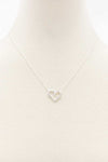 Heart Rhinestone Necklace