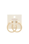 Sodajo Metal Open Hoop Earring