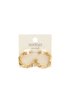 Sodajo Twist Hoop Earring