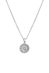 Crystal Clock Round Necklace