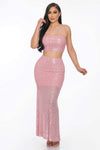 Vestido Maxi de Lentejuelas Sxy Back