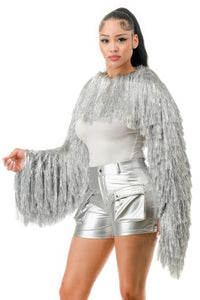 Metallic Tinsel Bolero