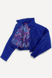 Chaqueta bomber acolchada brillante